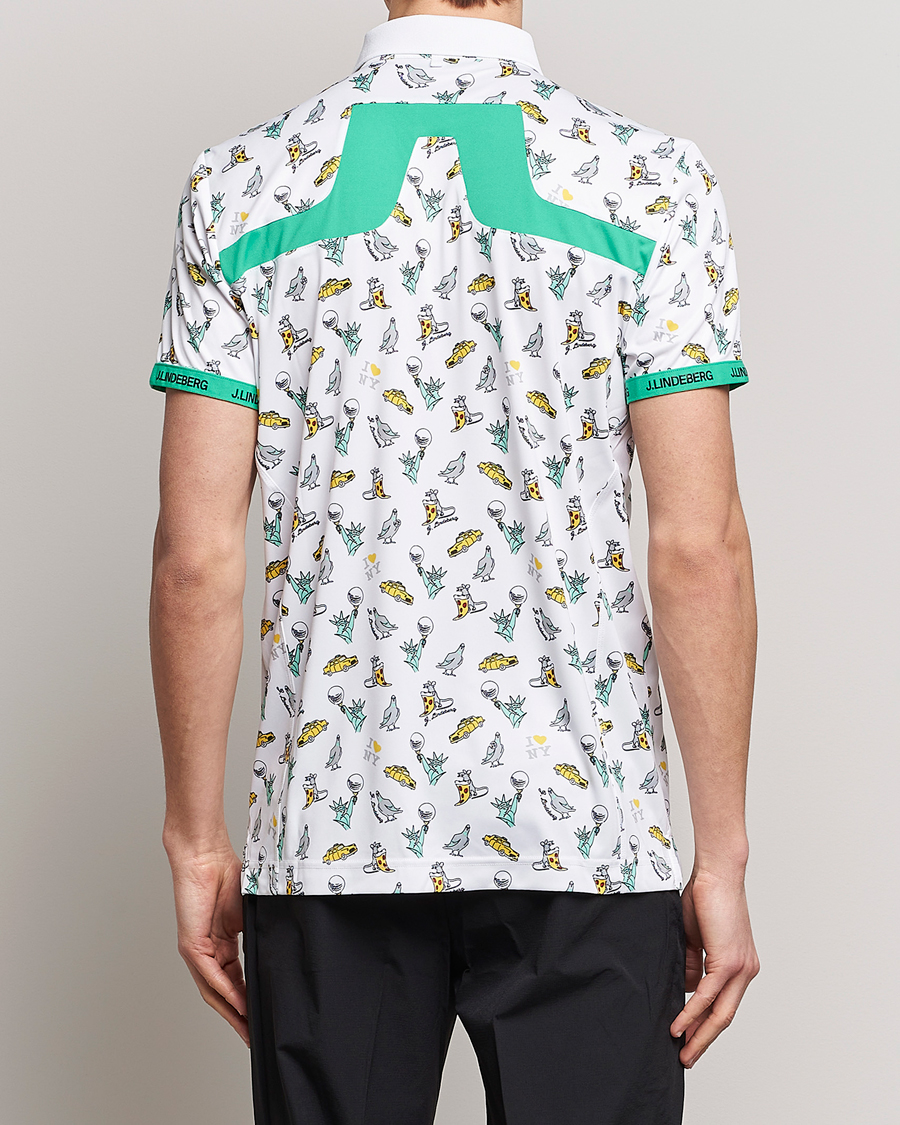 Herre | Pikéer | J.Lindeberg | KV PGA Printed Jersey Polo White