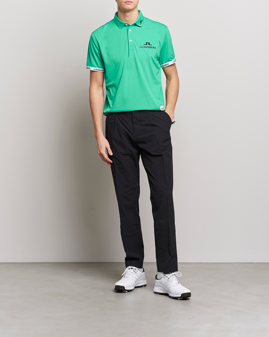 Herre | Pikéer | J.Lindeberg | KV PGA Printed Jersey Polo Blarney Green