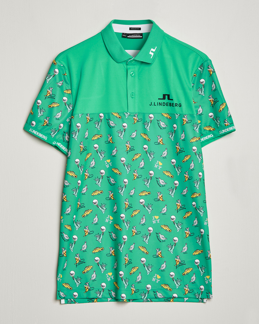Herre | Pikéer | J.Lindeberg | Jeff PGA TX Jersey Polo Blarney Green