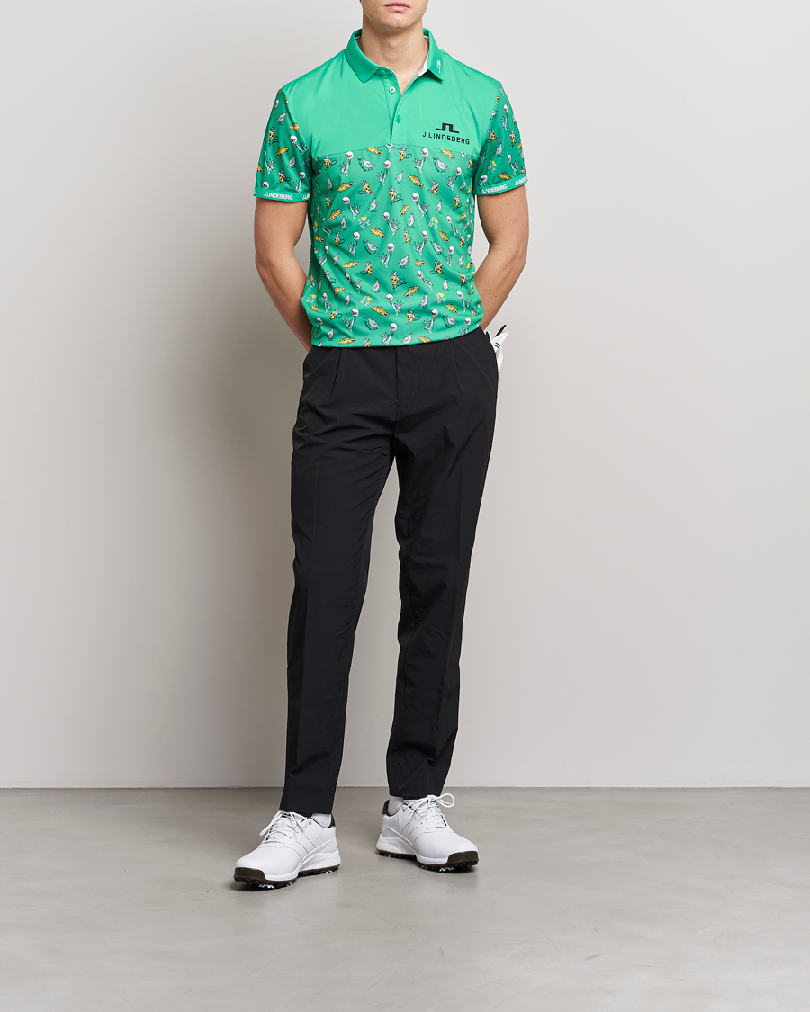 Herre | Pikéer | J.Lindeberg | Jeff PGA TX Jersey Polo Blarney Green