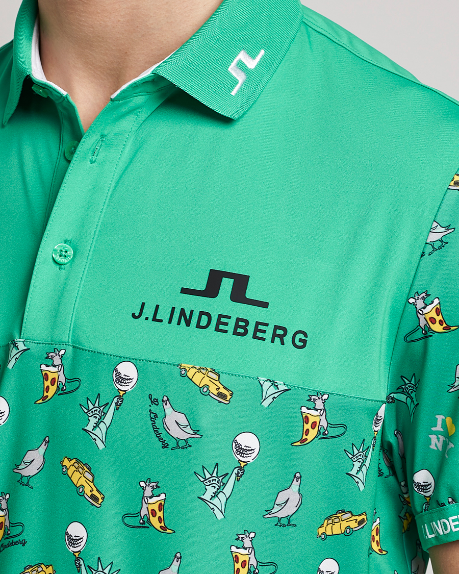 Herre | Pikéer | J.Lindeberg | Jeff PGA TX Jersey Polo Blarney Green