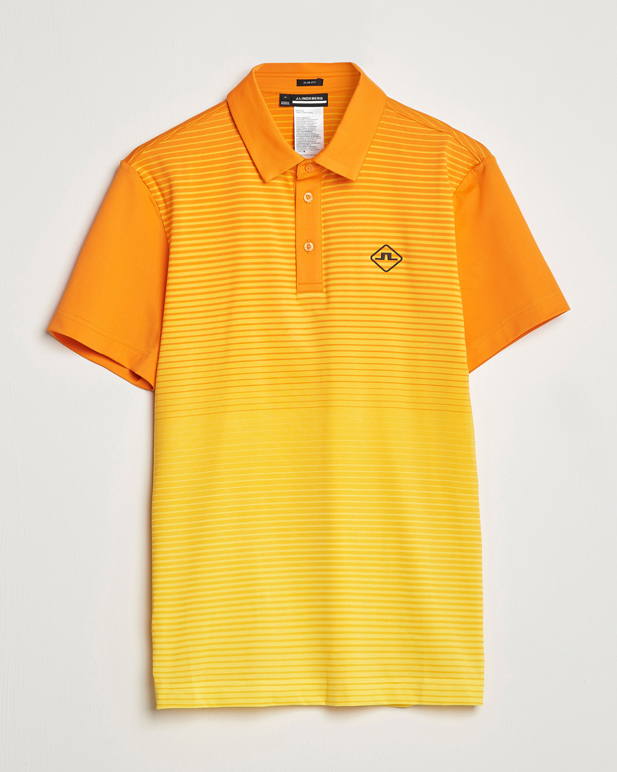 Herre | Pikéer | J.Lindeberg | Lowell Faded Slim Fit Polo Russet Orange