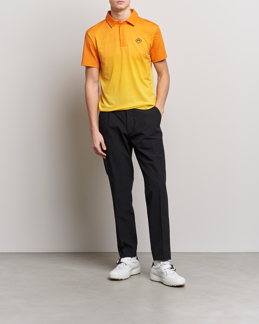 Herre | Pikéer | J.Lindeberg | Lowell Faded Slim Fit Polo Russet Orange