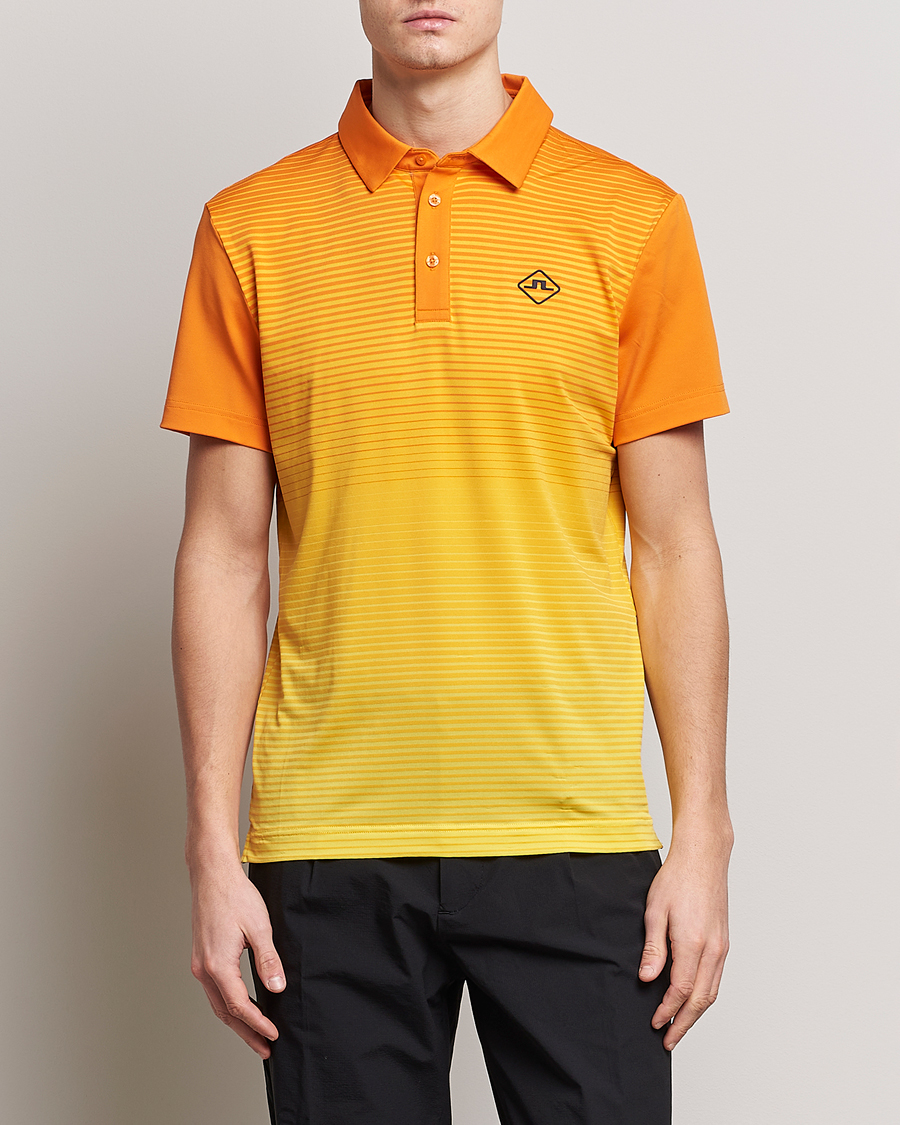 Herre | Golf | J.Lindeberg | Lowell Faded Slim Fit Polo Russet Orange