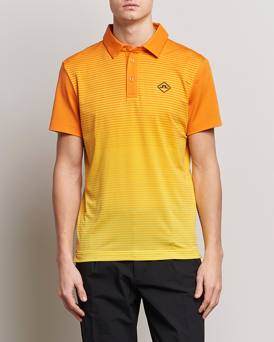 Herre | Pikéer | J.Lindeberg | Lowell Faded Slim Fit Polo Russet Orange