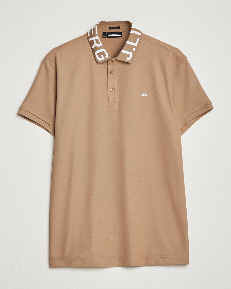 Herre | Pikéer | J.Lindeberg | Gus Regular Polo Tiger Brown