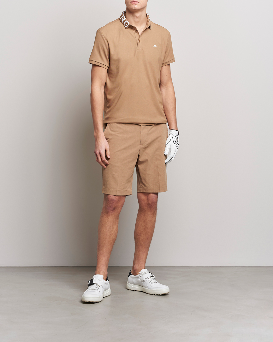 Herre | Pikéer | J.Lindeberg | Gus Regular Polo Tiger Brown