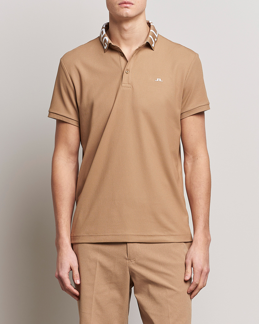 Herre | Pikéer | J.Lindeberg | Gus Regular Polo Tiger Brown