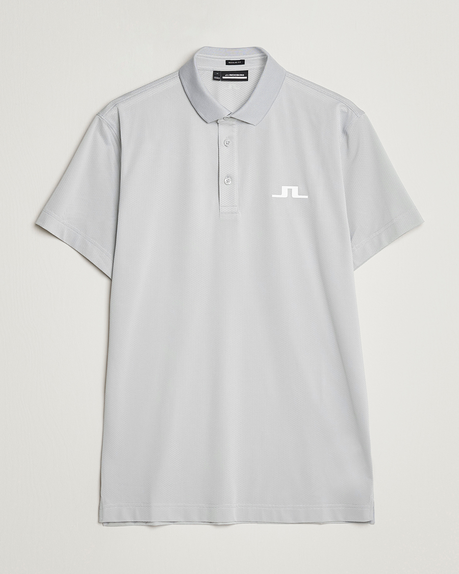 Herre | Pikéer | J.Lindeberg | Bridge Regular Fit Polo High Rise Grey