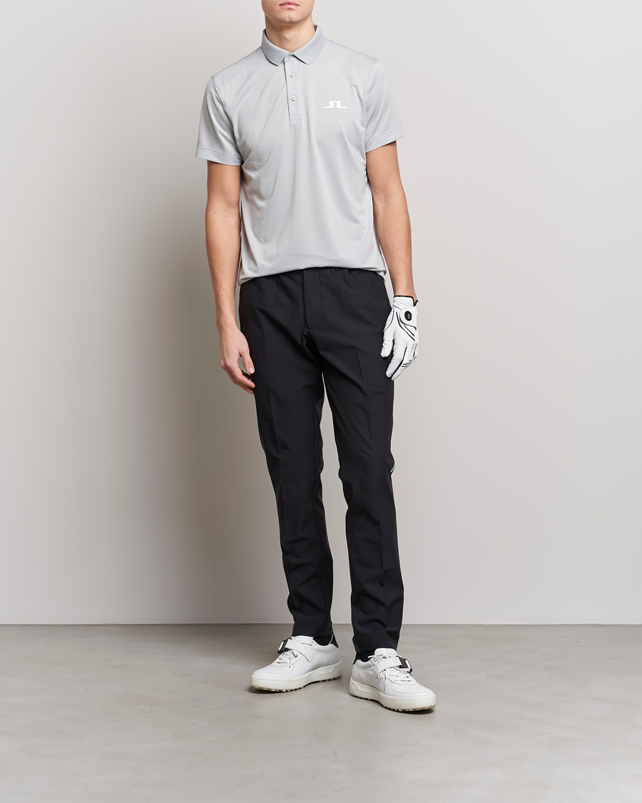 Herre | Pikéer | J.Lindeberg | Bridge Regular Fit Polo High Rise Grey