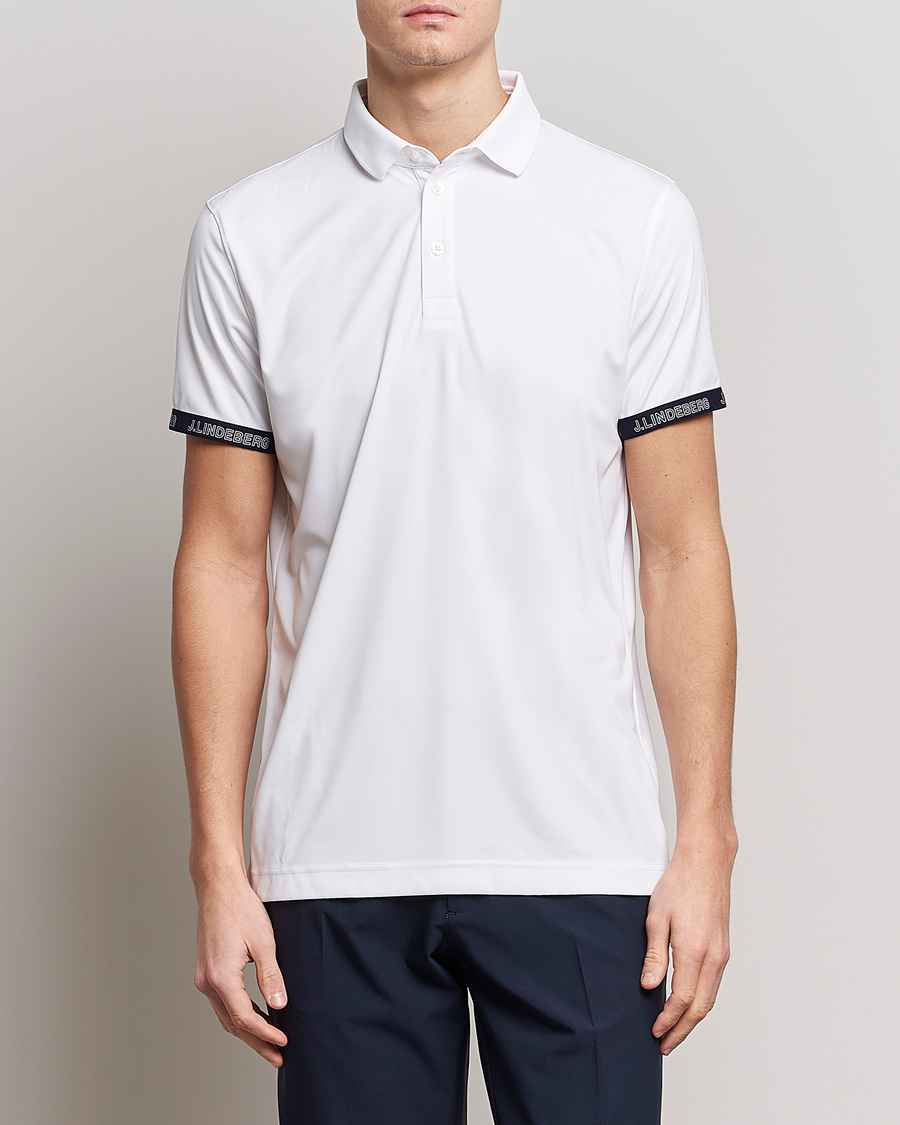 Herre | | J.Lindeberg | Guy Regular Fit Polo White