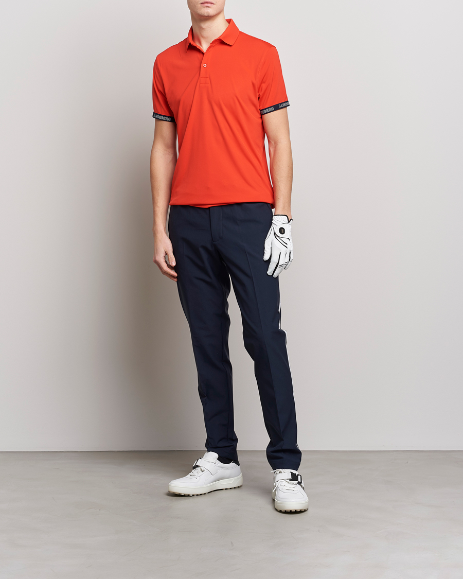 Herre | Pikéer | J.Lindeberg | Guy Regular Fit Polo Fiery Red
