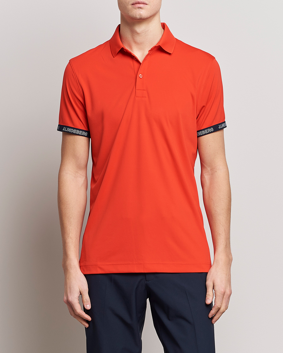 Herre |  | J.Lindeberg | Guy Regular Fit Polo Fiery Red