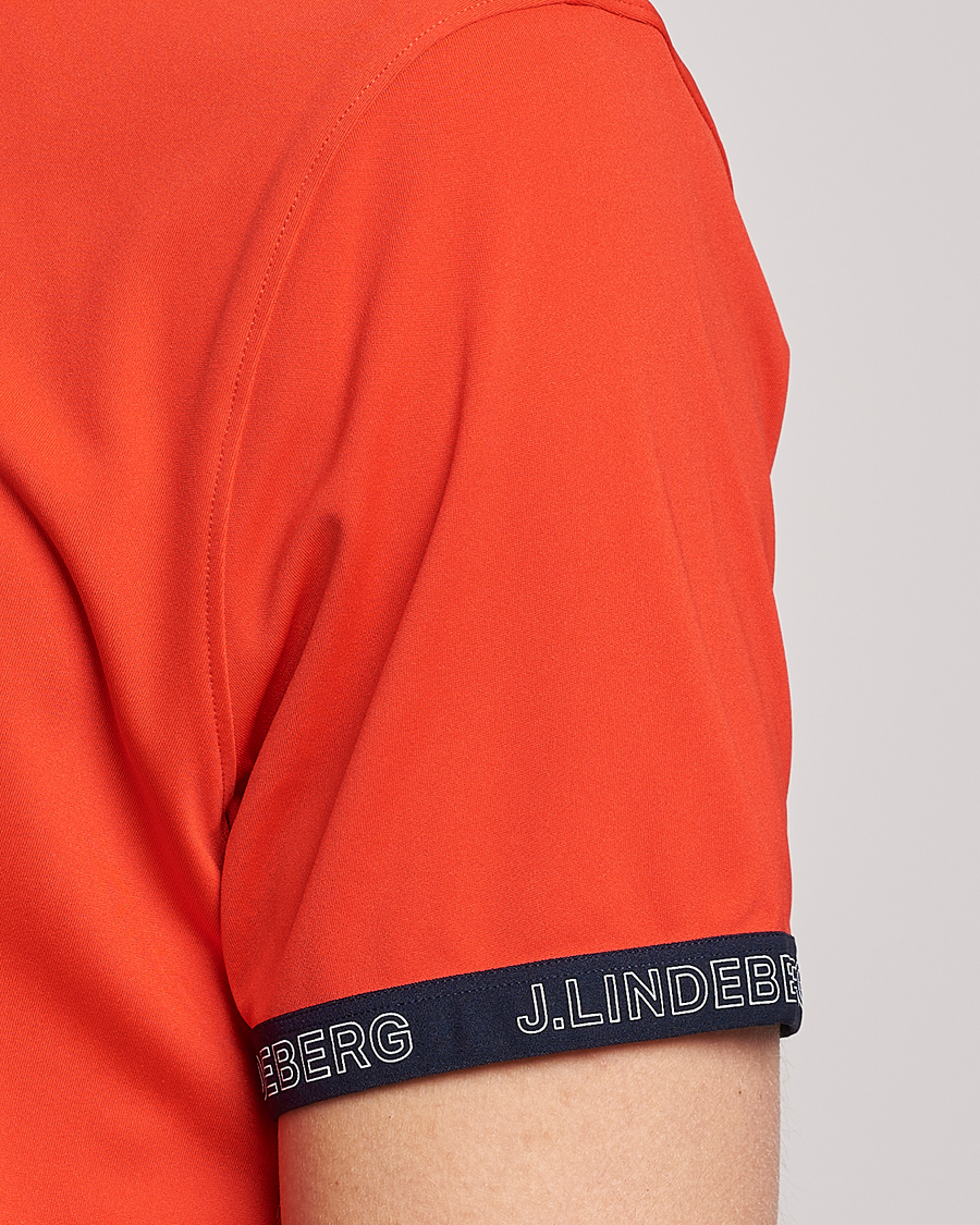 Herre | Pikéer | J.Lindeberg | Guy Regular Fit Polo Fiery Red