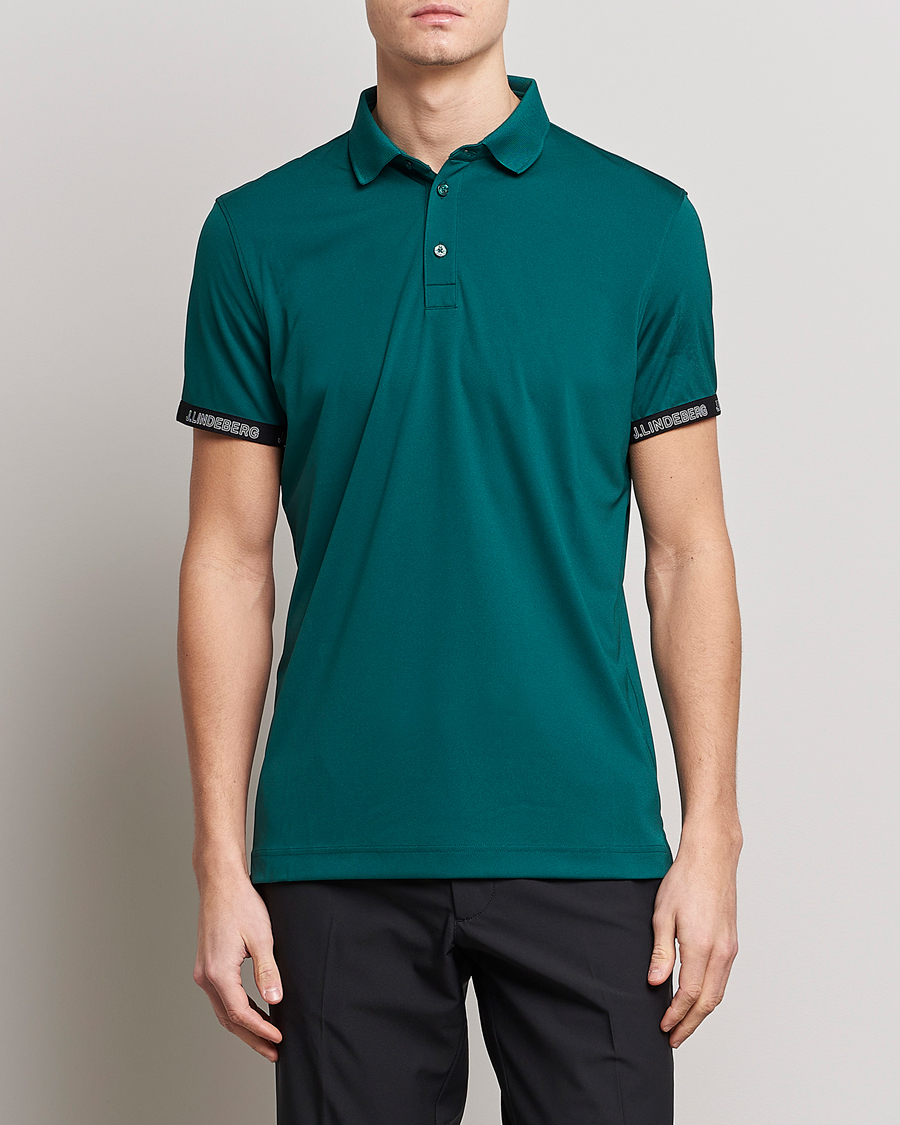 Herre | Pikéer | J.Lindeberg | Guy Regular Fit Polo Rain Forest