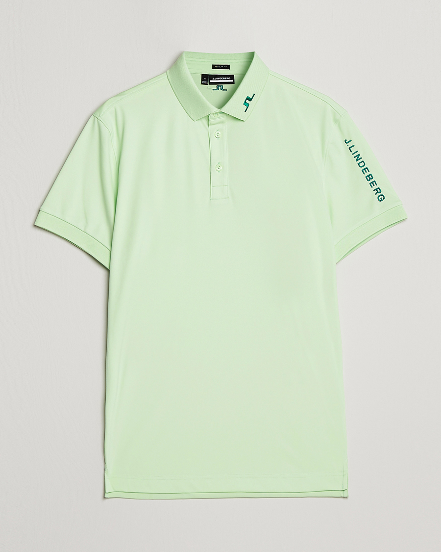 Herre | Pikéer | J.Lindeberg | Tour Tech Regular Fit Polo Patina Green
