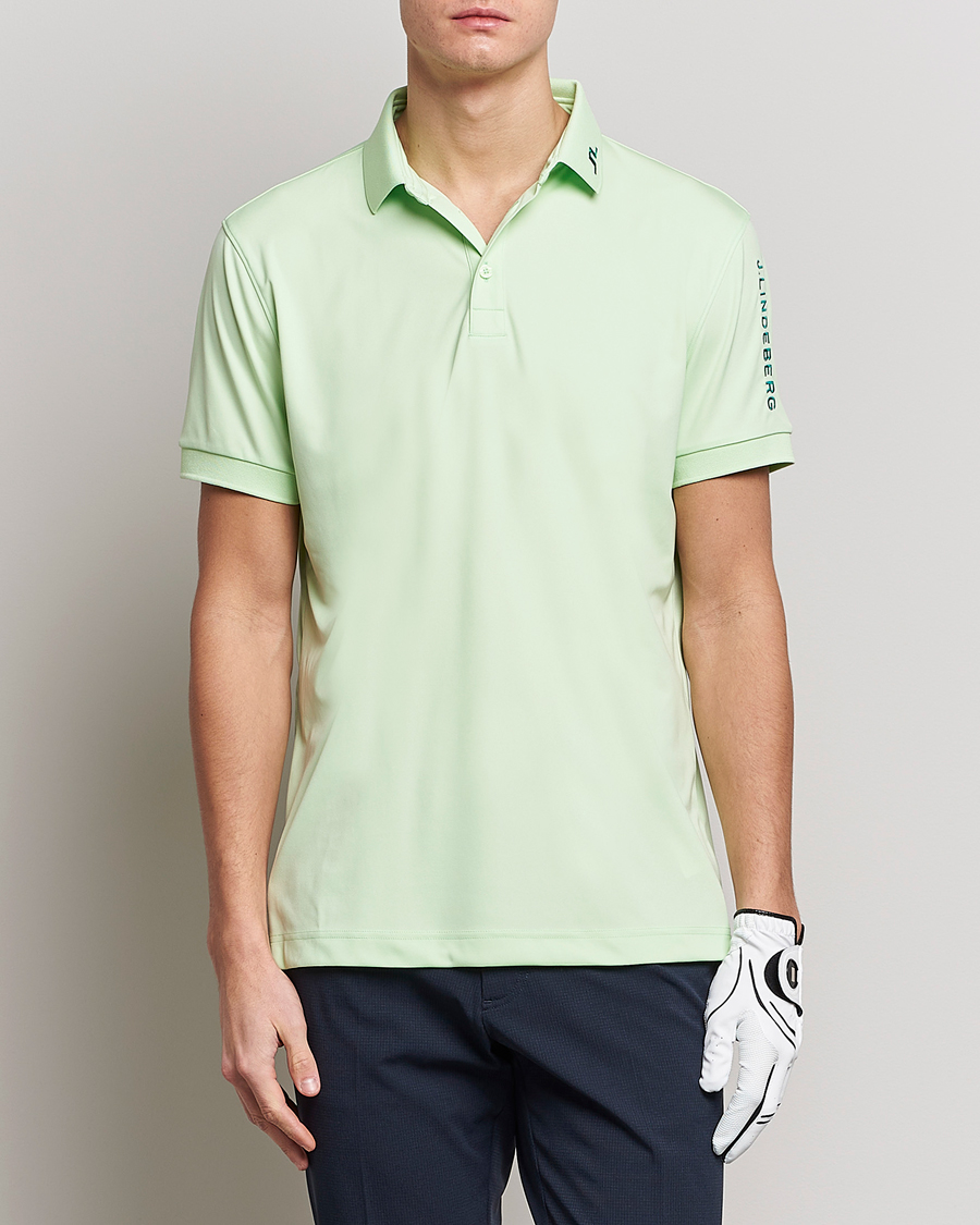 Herre | Pikéer | J.Lindeberg | Tour Tech Regular Fit Polo Patina Green