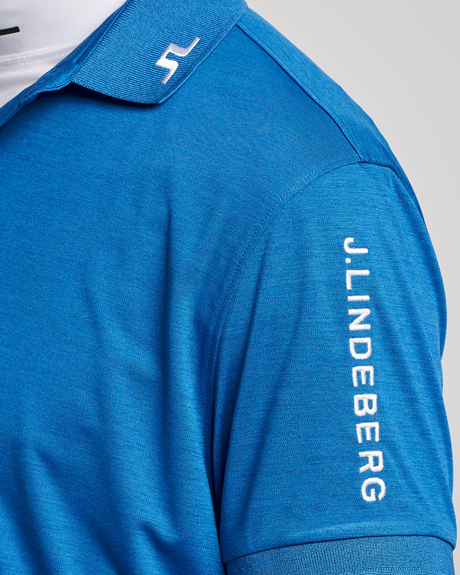 Herre | Pikéer | J.Lindeberg | Tour Tech Regular Fit Polo Lapis Blue Melange