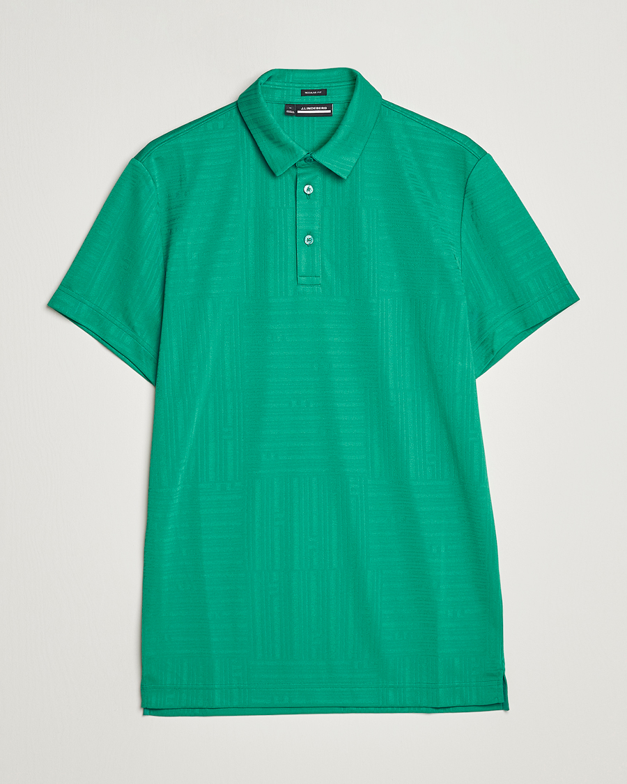 Herre | Pikéer | J.Lindeberg | Alfred Mesh Jacquard Regular Fit Polo Bosphorus