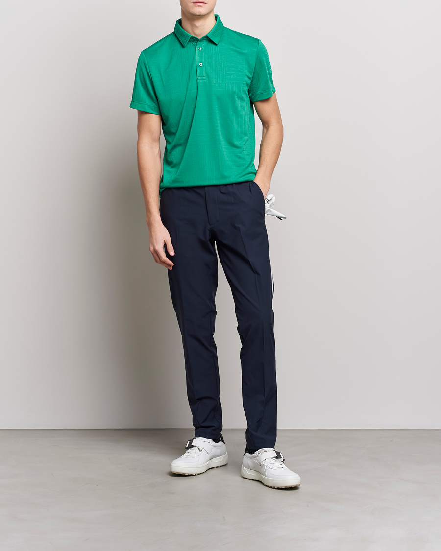 Herre | Pikéer | J.Lindeberg | Alfred Mesh Jacquard Regular Fit Polo Bosphorus