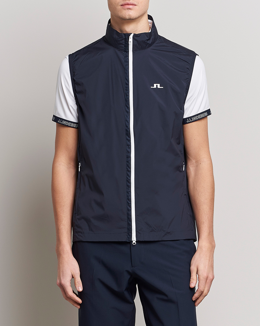 Herre | Vester | J.Lindeberg | Ash Light Packable Vest Navy
