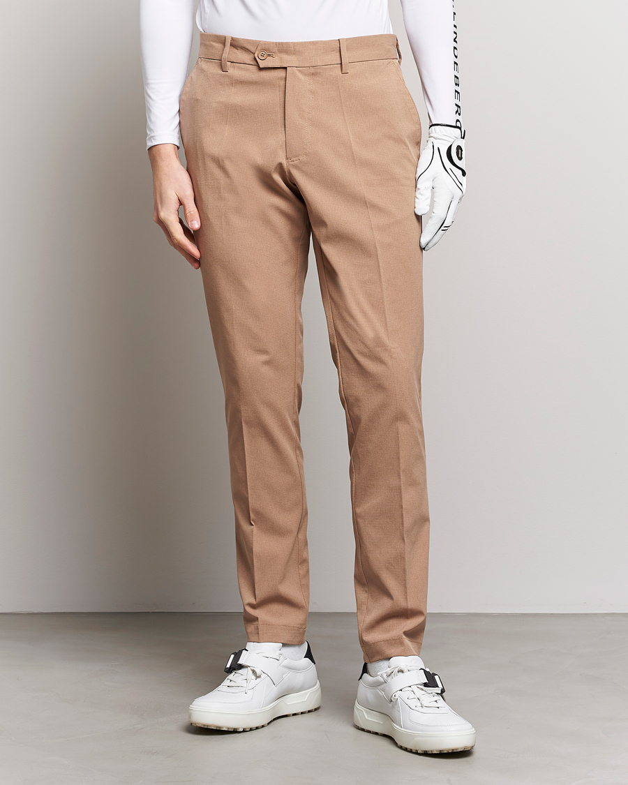 Herre | Bukser | J.Lindeberg | Vent Golf Trousers Tiger Brown