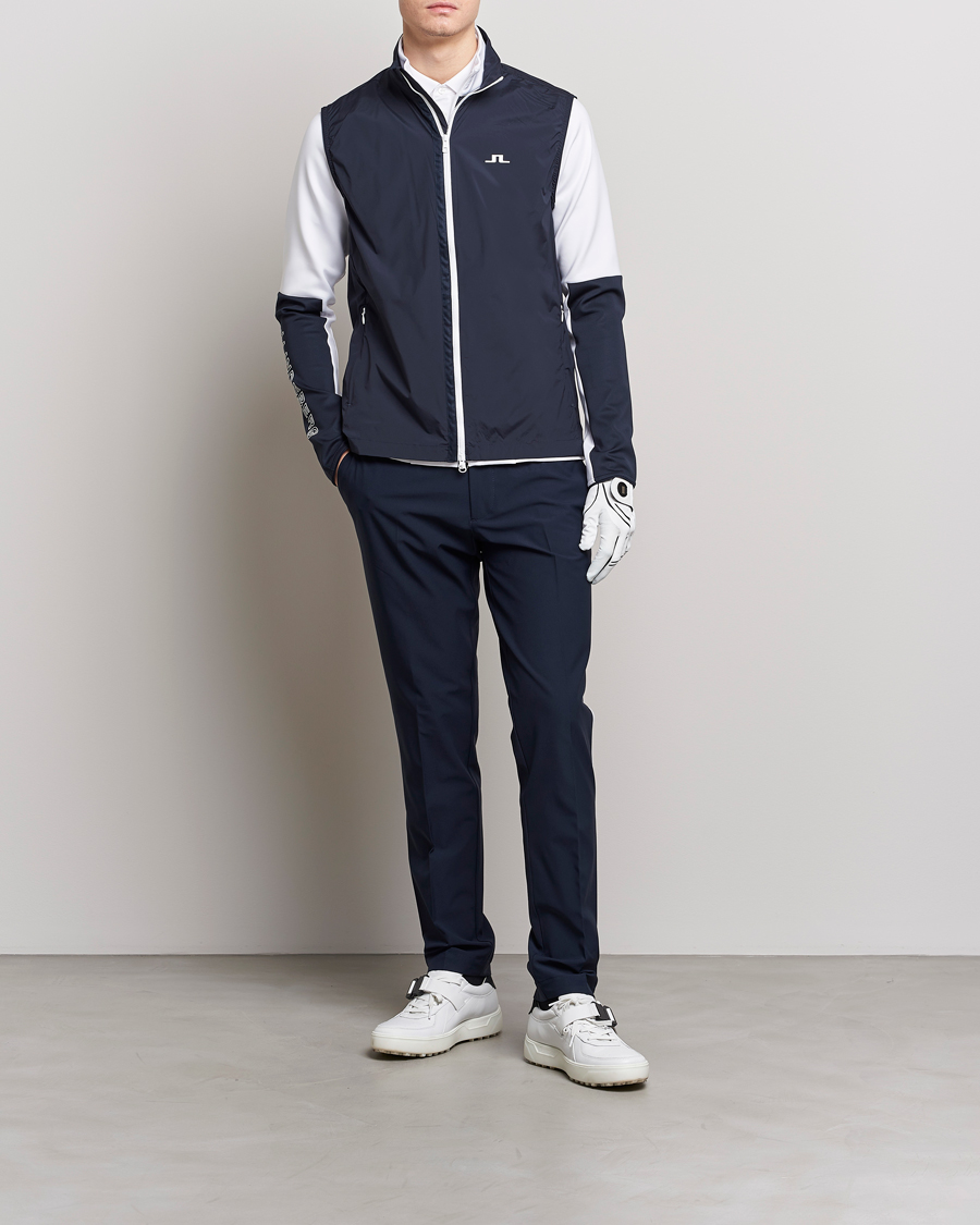 Herre | Bukser | J.Lindeberg | Stuart Stretch Stripe Golf Trouses Navy