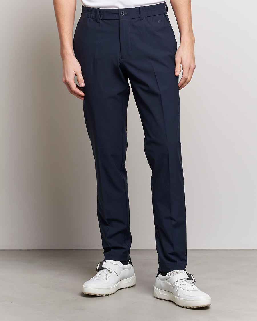 Herre | Funksjonelle bukser | J.Lindeberg | Stuart Stretch Stripe Golf Trouses Navy