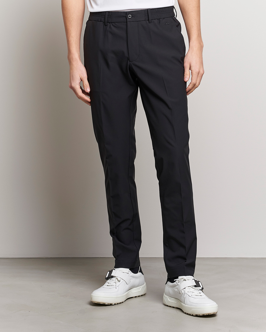 Herre | Funksjonelle bukser | J.Lindeberg | Stuart Stretch Stripe Golf Trouses Black