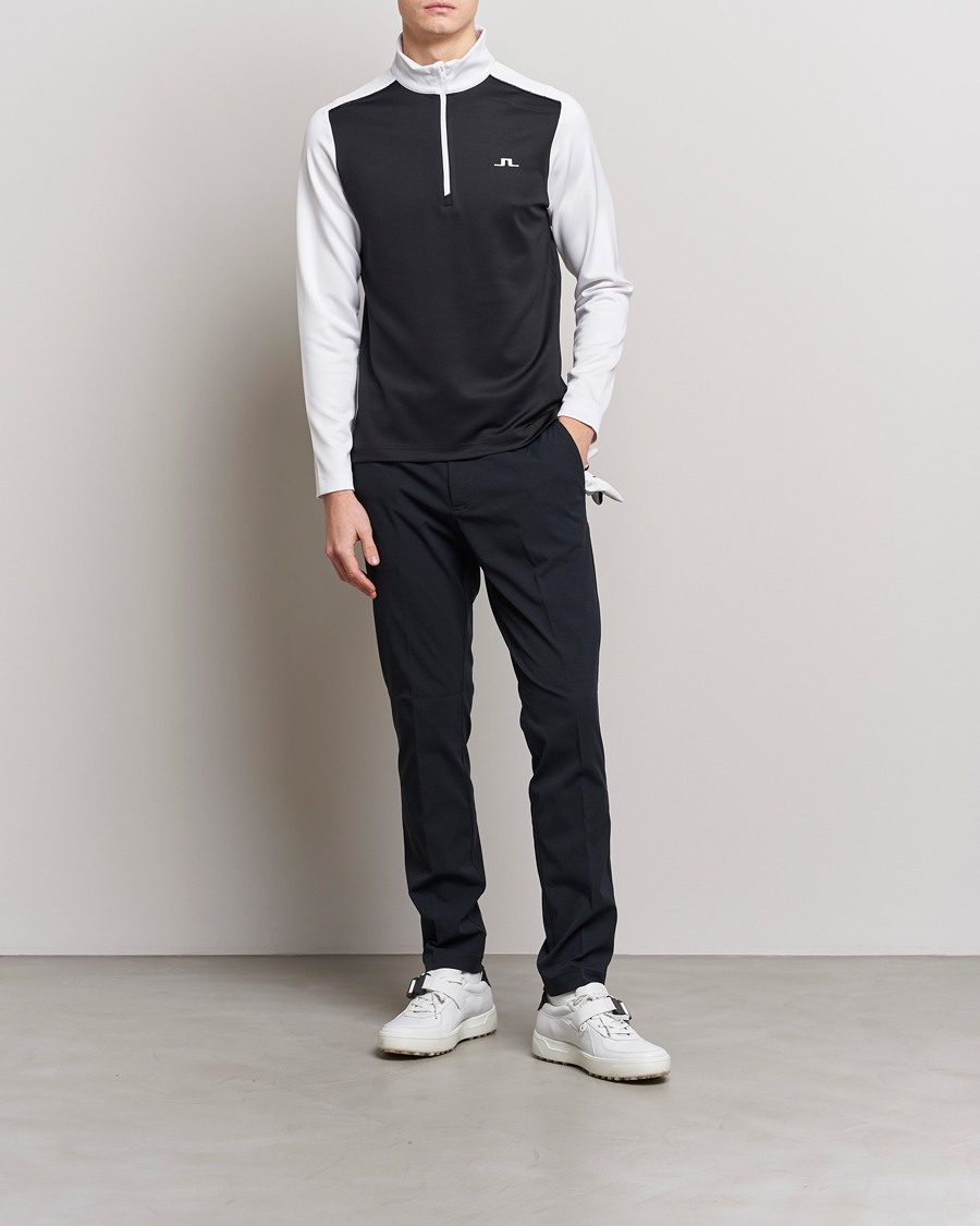 Herre | Gensere | J.Lindeberg | Terry Mid Layer Half Zip White