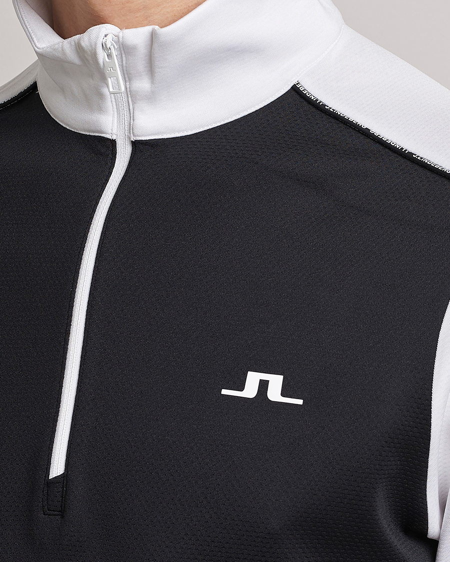 Herre | Gensere | J.Lindeberg | Terry Mid Layer Half Zip White
