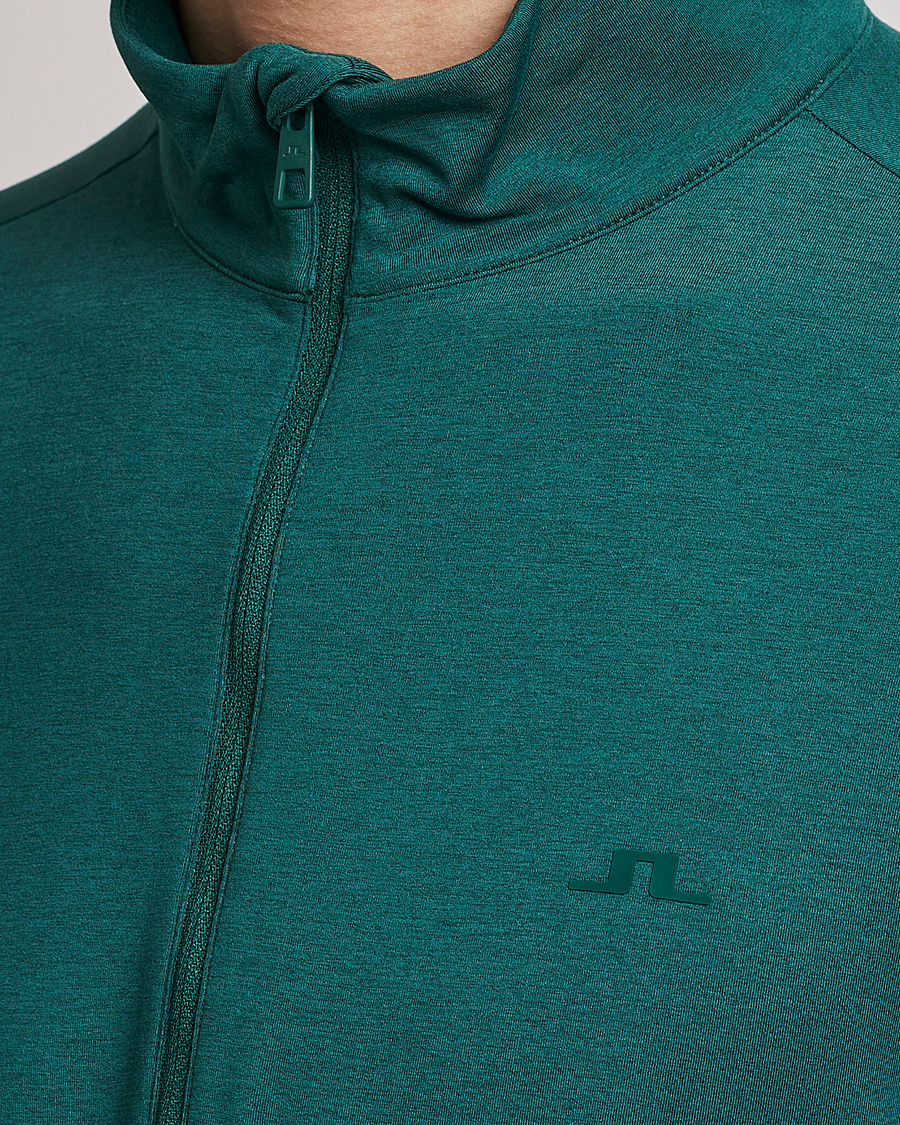 Herre | Gensere | J.Lindeberg | Luke Mid Layer Half Zip Rain Forest Melange