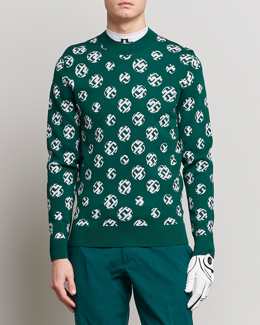 Herre |  | J.Lindeberg | Gus Jaccquard Knitted Sweater Rain Forest