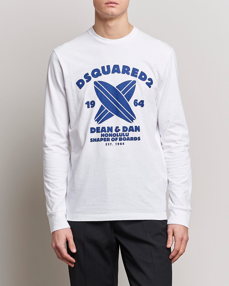 Herre |  | Dsquared2 | Long Sleeve Surf Tee White