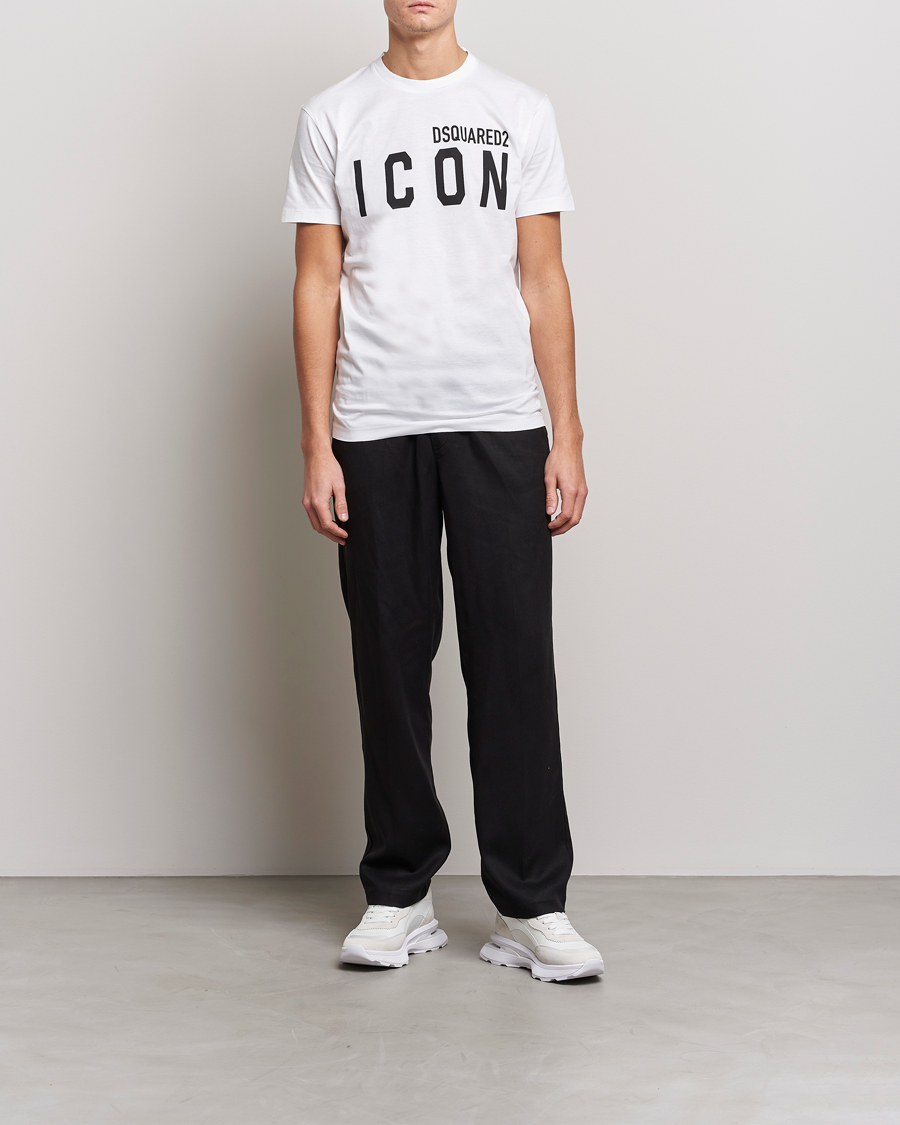 Herre | T-Shirts | Dsquared2 | Icon Logo Tee White