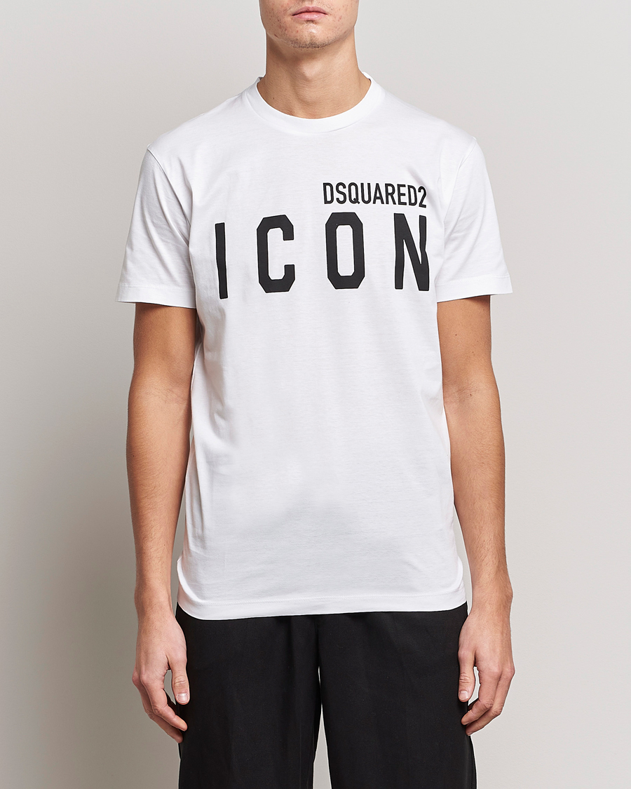 Herre | Kortermede t-shirts | Dsquared2 | Icon Logo Tee White
