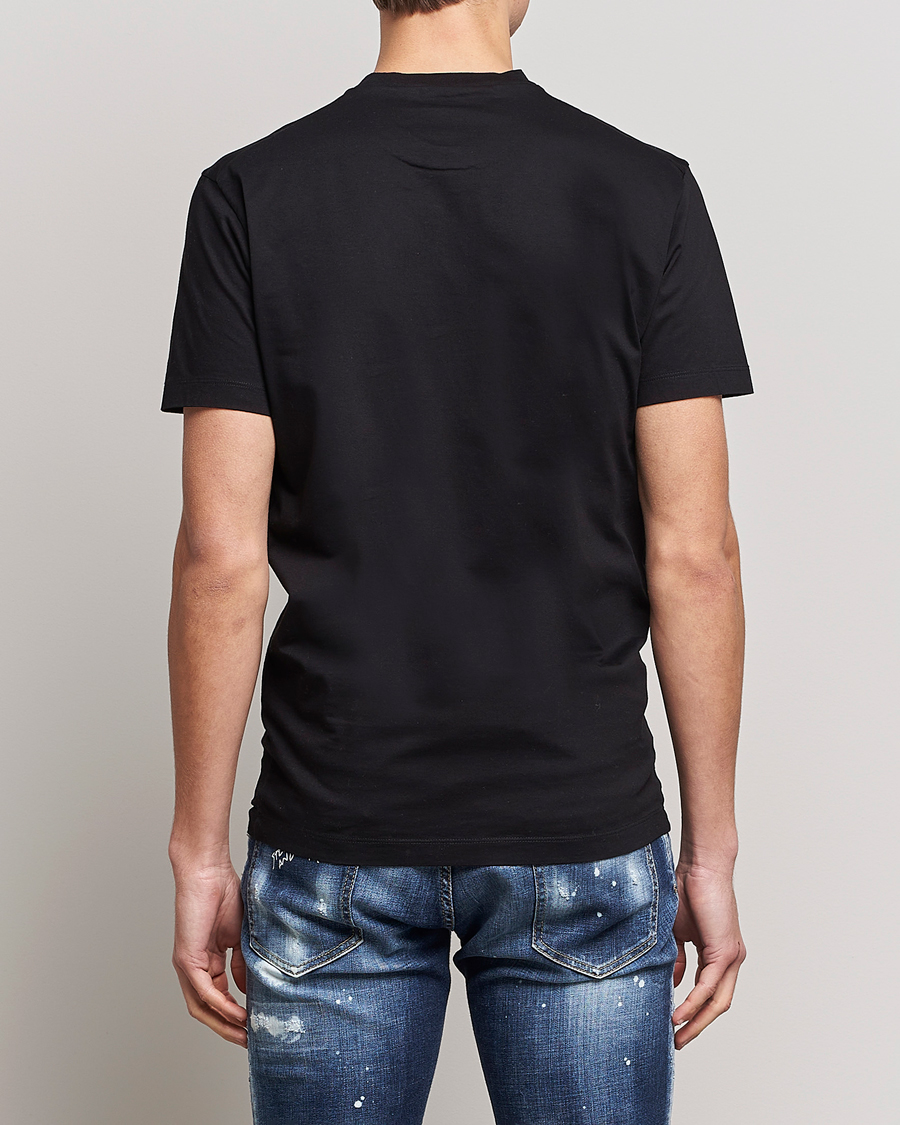 Herre | T-Shirts | Dsquared2 | Icon Transparent Logo Tee Black