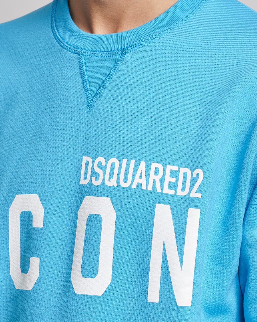 Herre | Gensere | Dsquared2 | Icon Logo Sweatshirt Blue Miami