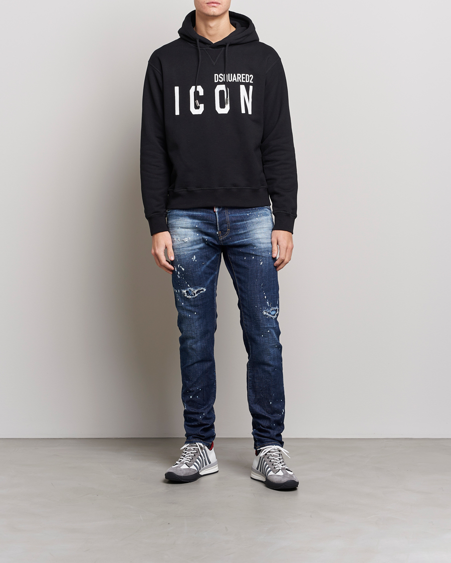Herre | Gensere | Dsquared2 | Icon Logo Hoodie Black