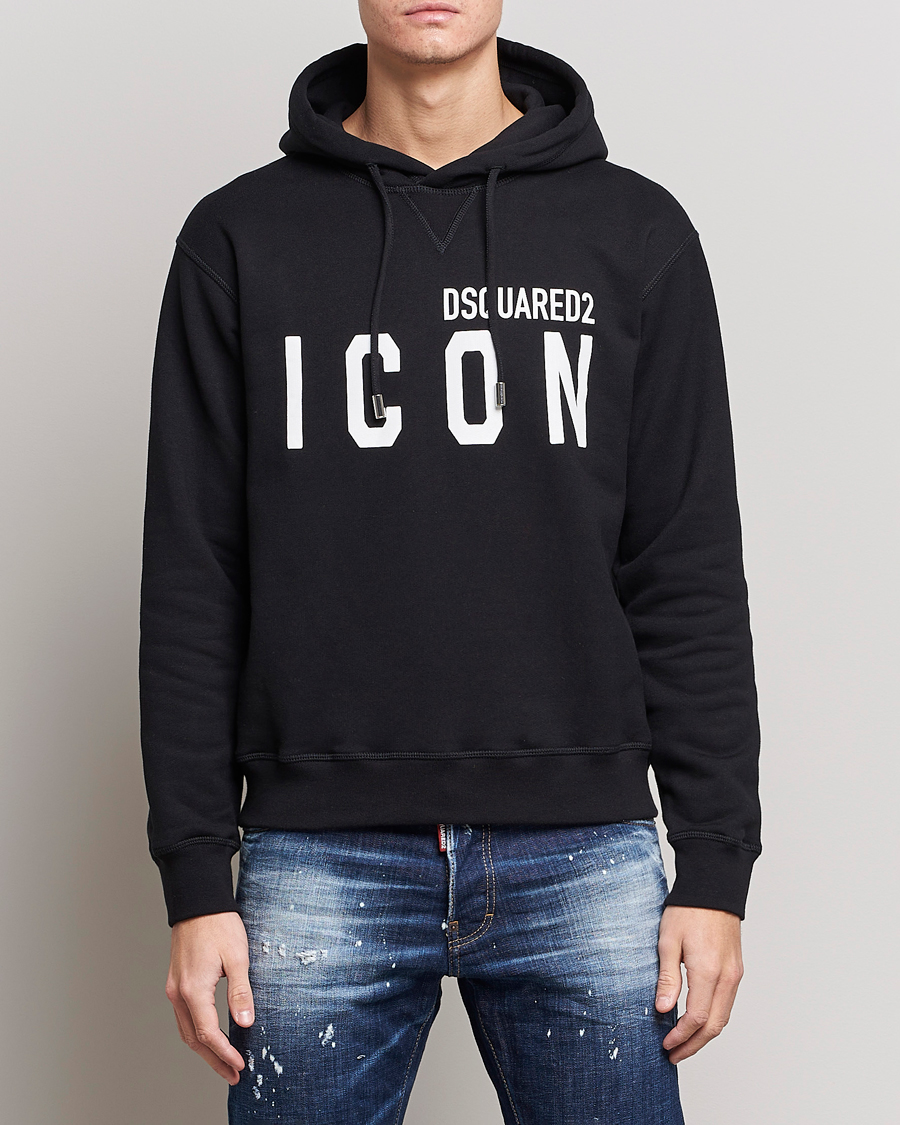 Herr | Huvtröjor | Dsquared2 | Icon Logo Hoodie Black