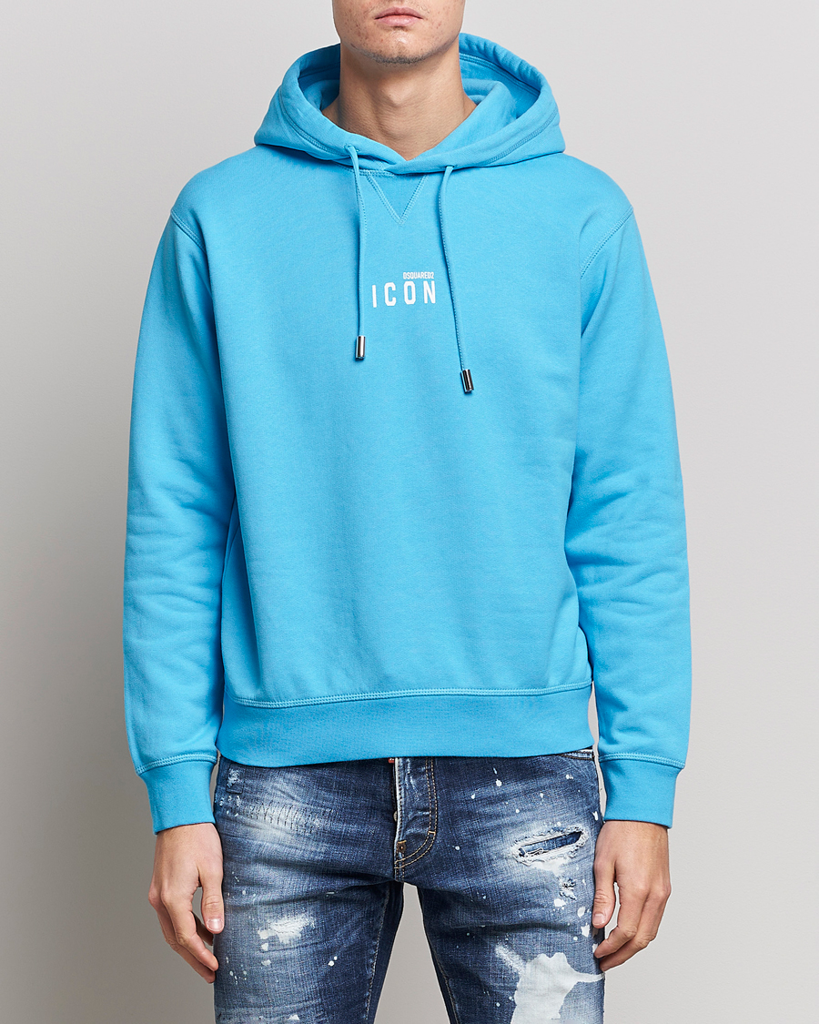 Herre | Gensere | Dsquared2 | Icon small Logo Hoodie Blue Miami