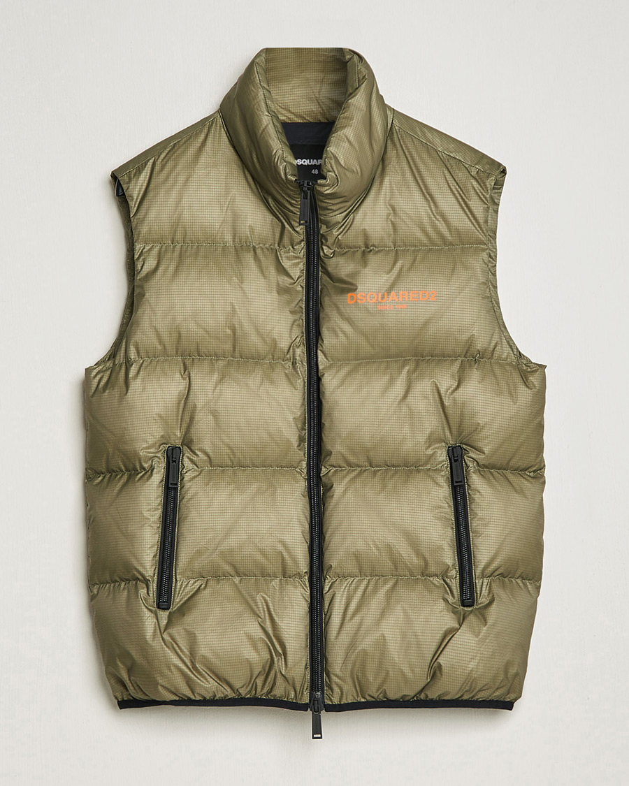 Herre | Vester | Dsquared2 | Down Puffer Vest Military Green