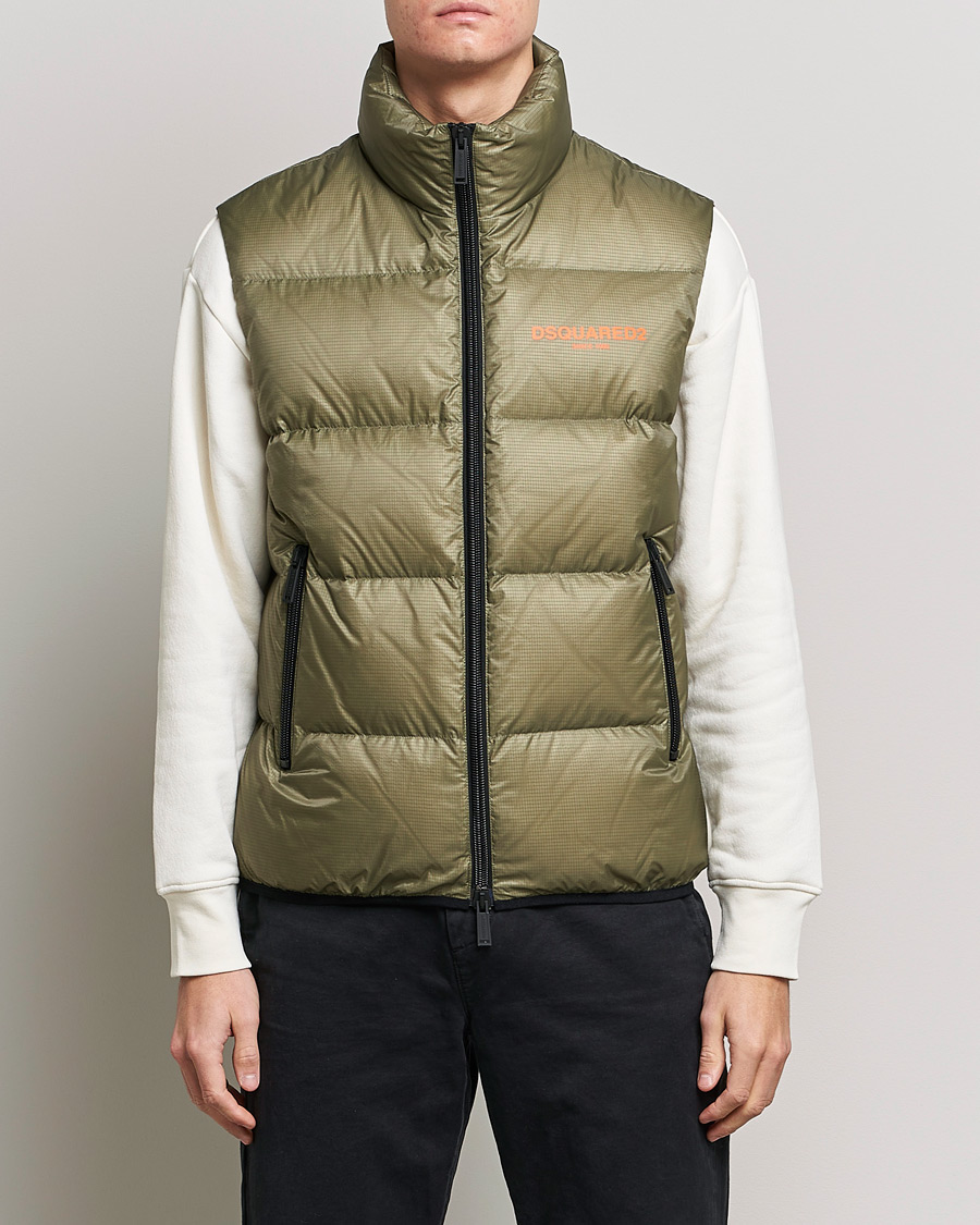 Herre | Vester | Dsquared2 | Down Puffer Vest Military Green