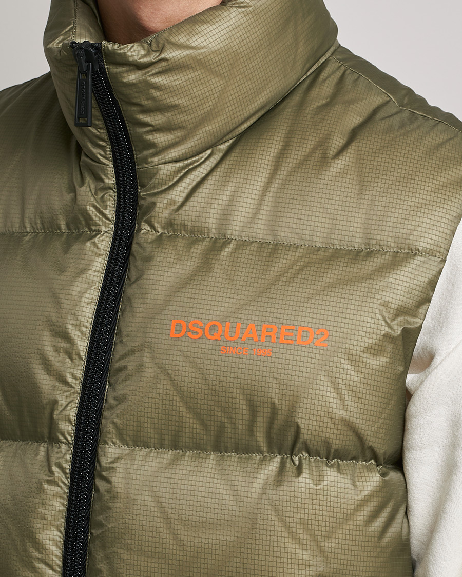 Herre | Vester | Dsquared2 | Down Puffer Vest Military Green