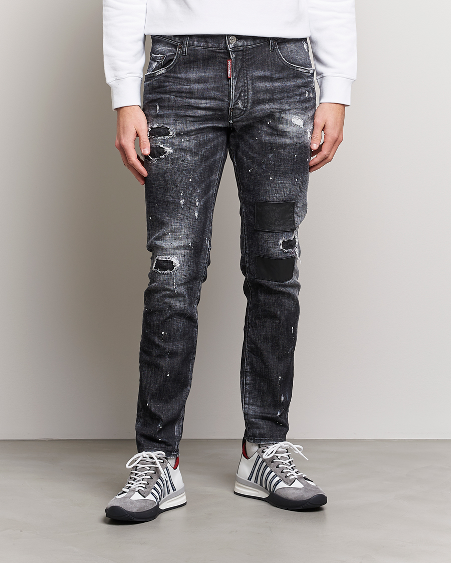 Herre | Grå jeans | Dsquared2 | Skater Jeans Medium Black Wash