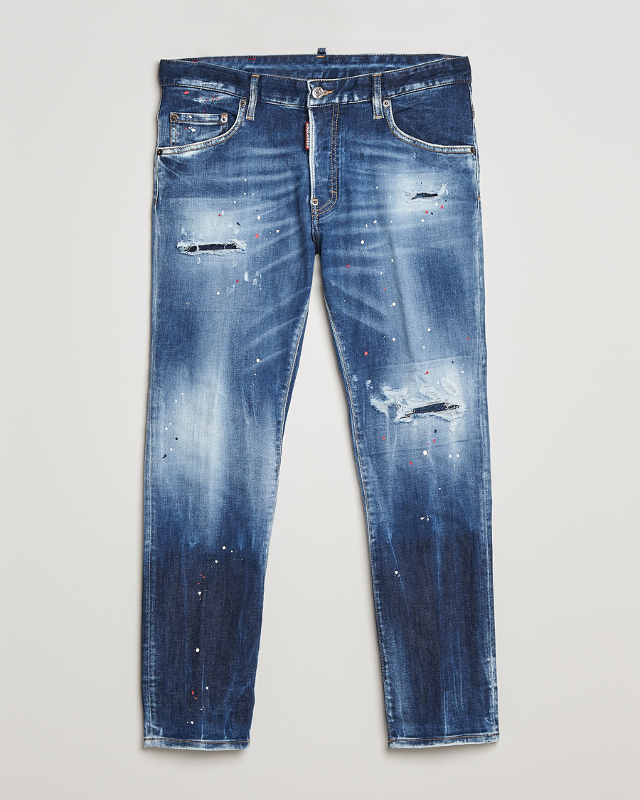 Herre | Jeans | Dsquared2 | Skater Jeans Deep Blue Wash