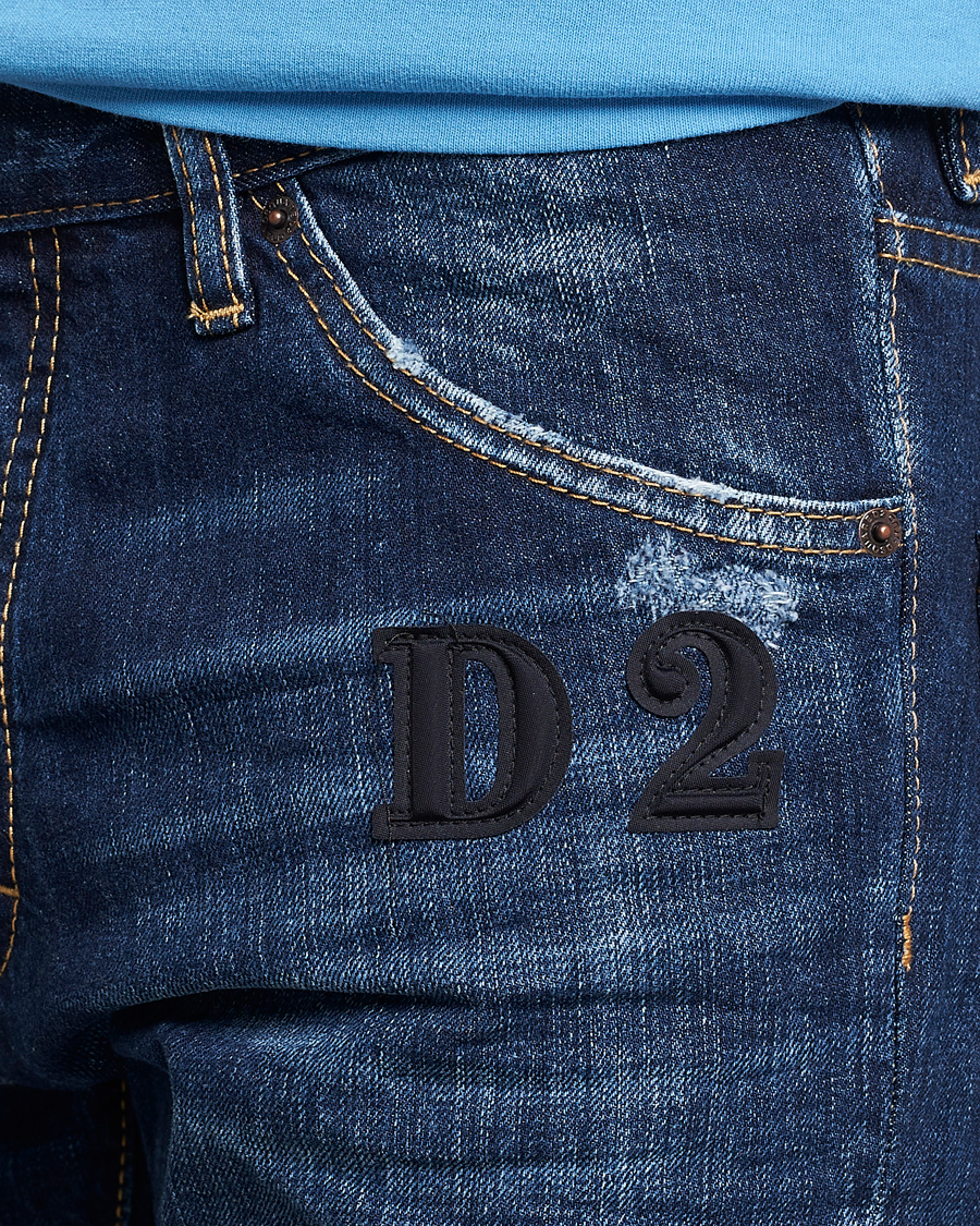 Herre | Jeans | Dsquared2 | Skater Jeans Dark Blue Wash