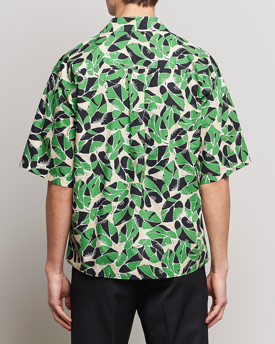 Herre | Skjorter | Dsquared2 | Printed Bowling Shirt Beige/Green