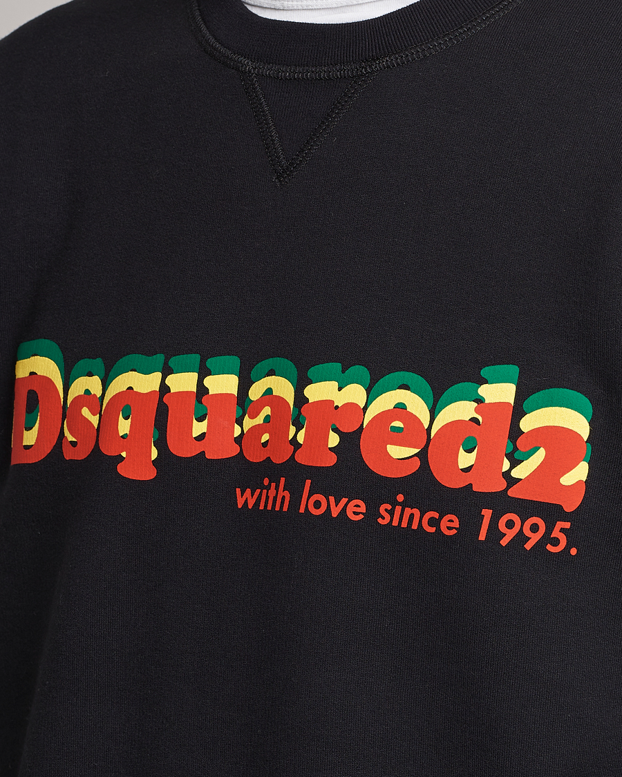 Herre | Gensere | Dsquared2 | Printed Cotton Sweatshirt Black