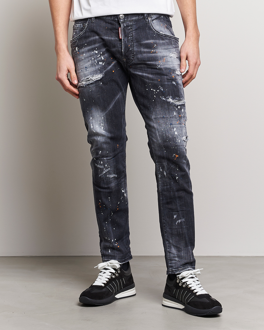 Herre | Svarte jeans | Dsquared2 | Skater Jeans Black Wash